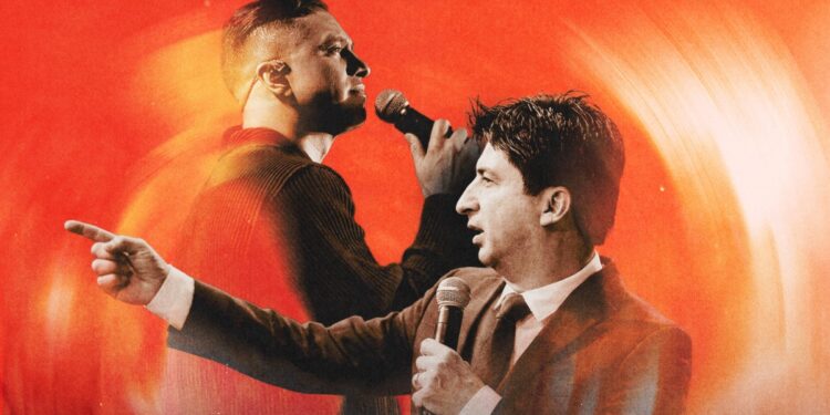 Milton Valle y Josh Morales cantando Gritos de Júbilo Medley